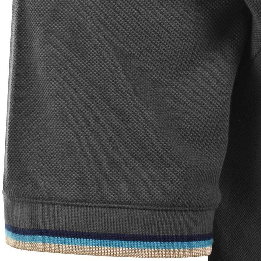 Image number 5 for Sandbanks Badge Logo Polo T Shirt Grey