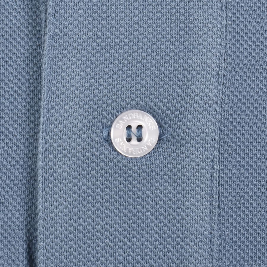 Image number 4 for Sandbanks Badge Logo Polo T Shirt Blue