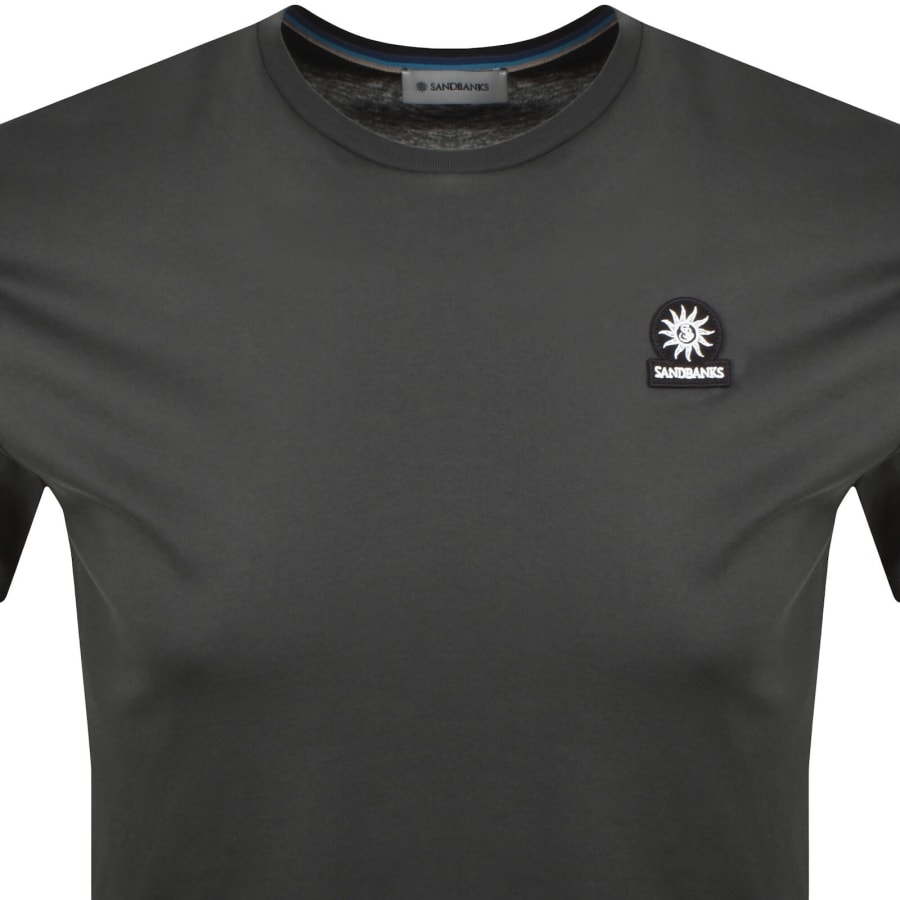 Image number 2 for Sandbanks Badge Logo T Shirt Anthracite