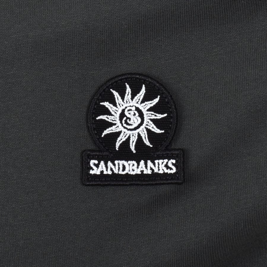 Image number 3 for Sandbanks Badge Logo T Shirt Anthracite