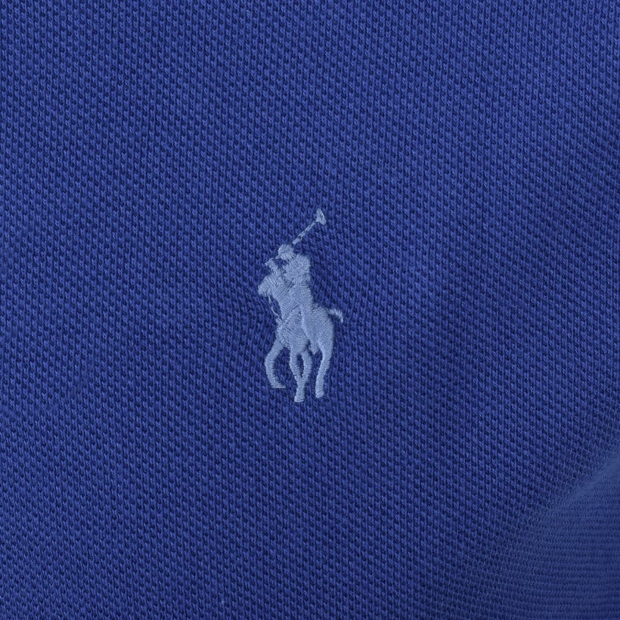 Image number 3 for Ralph Lauren Custom Slim Polo T Shirt Blue