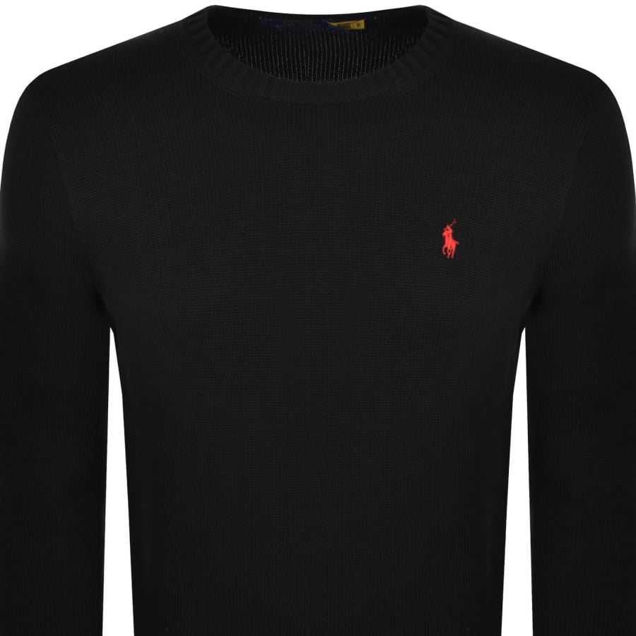 Image number 2 for Ralph Lauren Crew Neck Knit Jumper Black