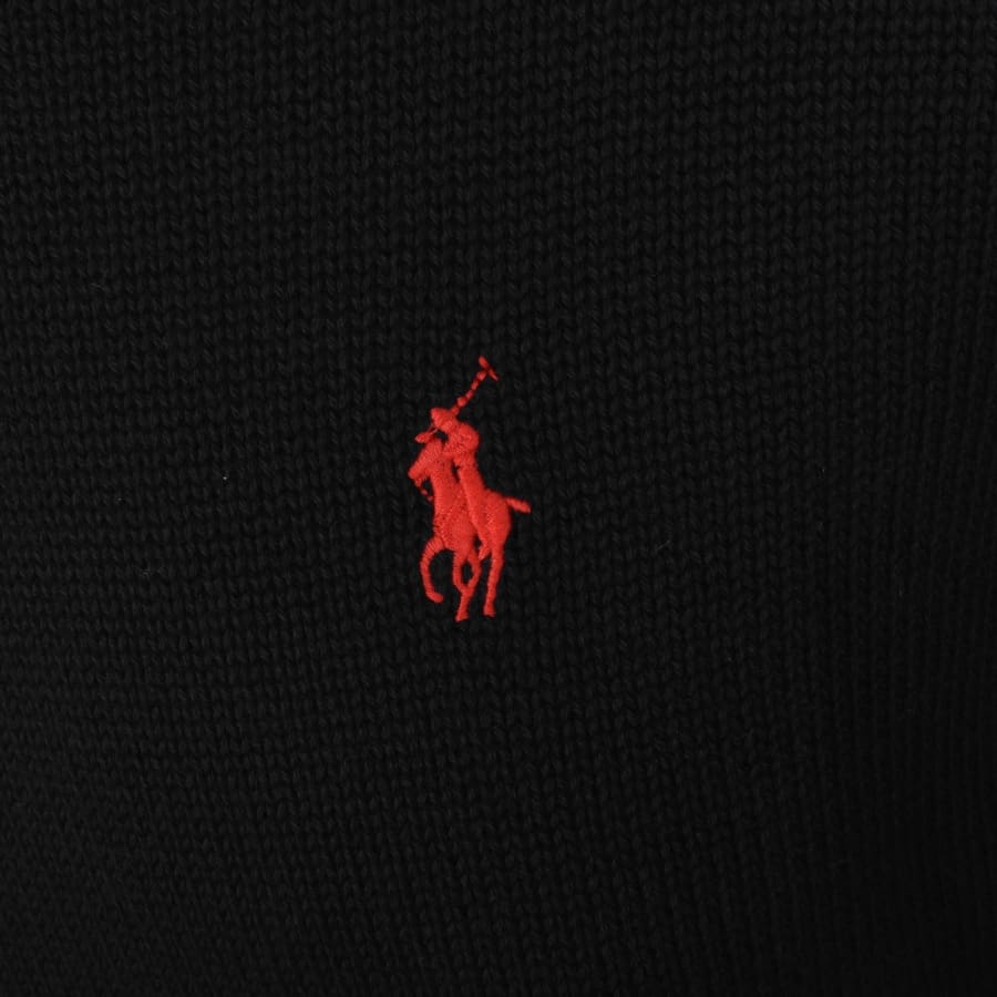 Image number 3 for Ralph Lauren Crew Neck Knit Jumper Black