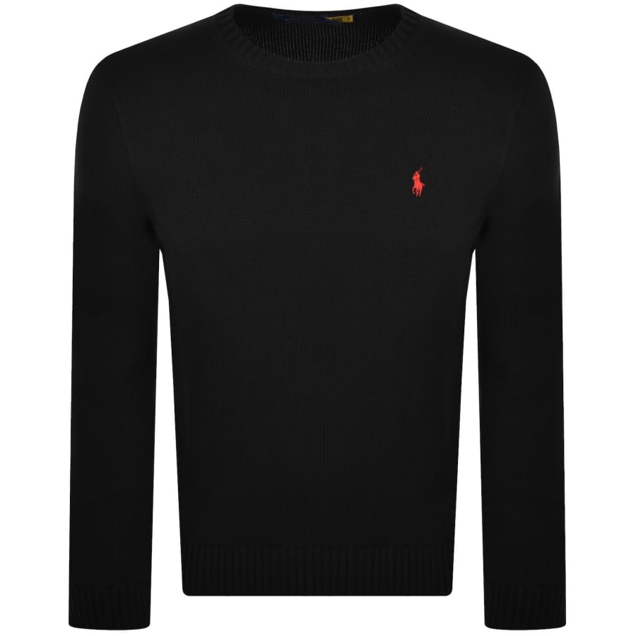 Image number 1 for Ralph Lauren Crew Neck Knit Jumper Black