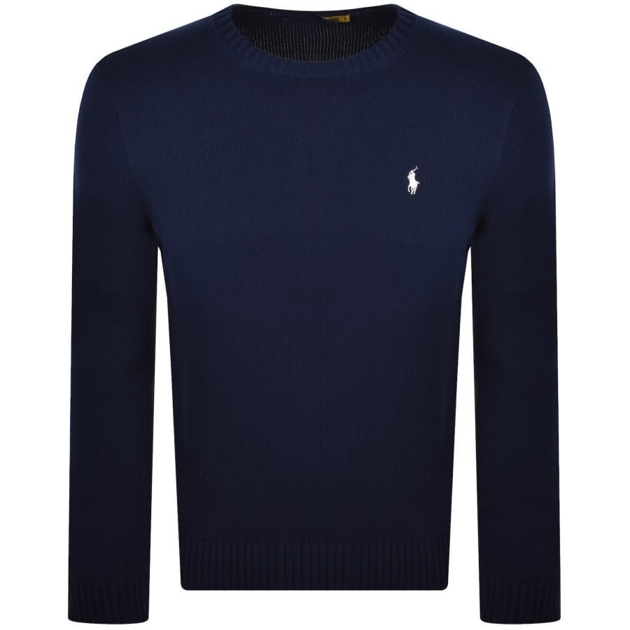 Image number 1 for Ralph Lauren Crew Neck Knit Jumper Navy