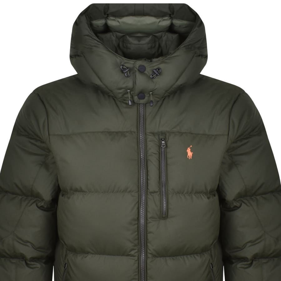 Image number 2 for Ralph Lauren Gorham Bomber Down Jacket Green