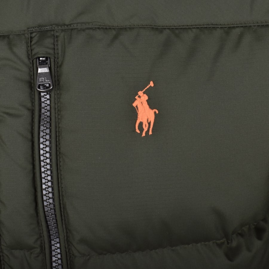 Image number 3 for Ralph Lauren Gorham Bomber Down Jacket Green