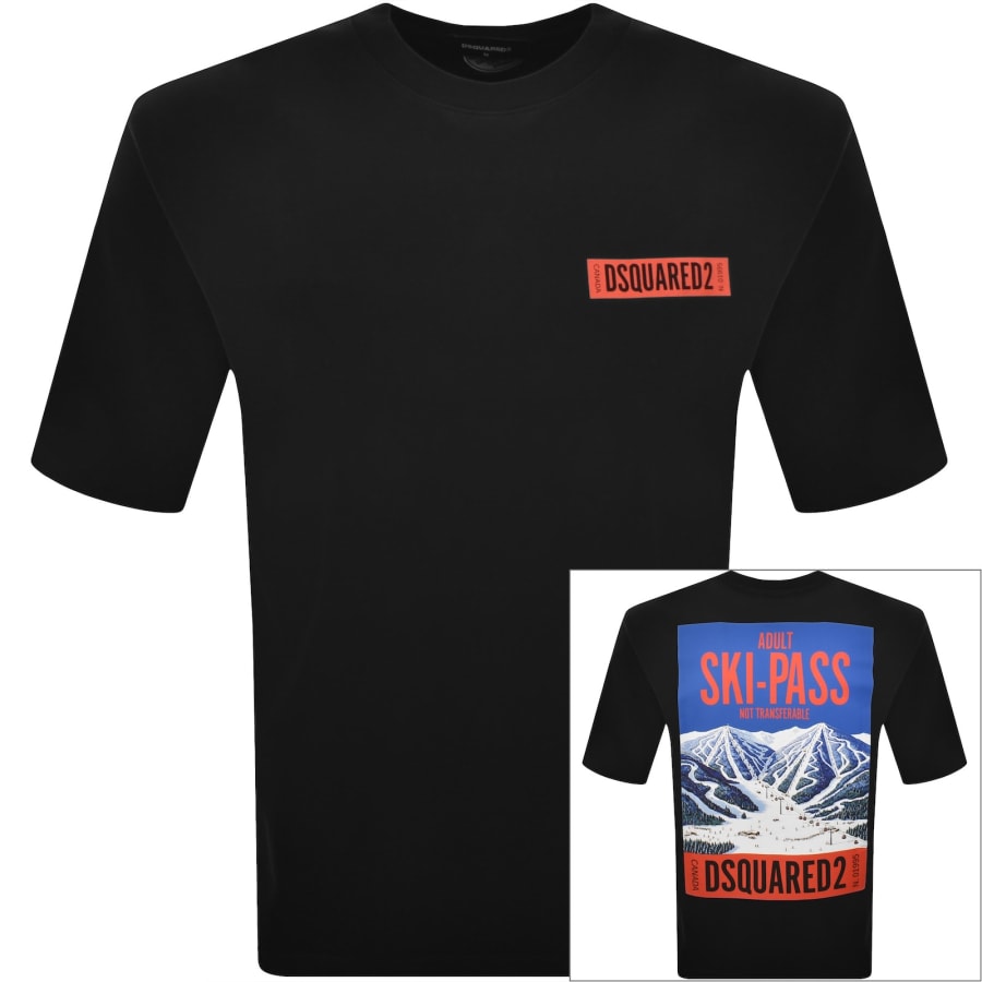 Image number 1 for DSQUARED2 Loose Fit T Shirt Black
