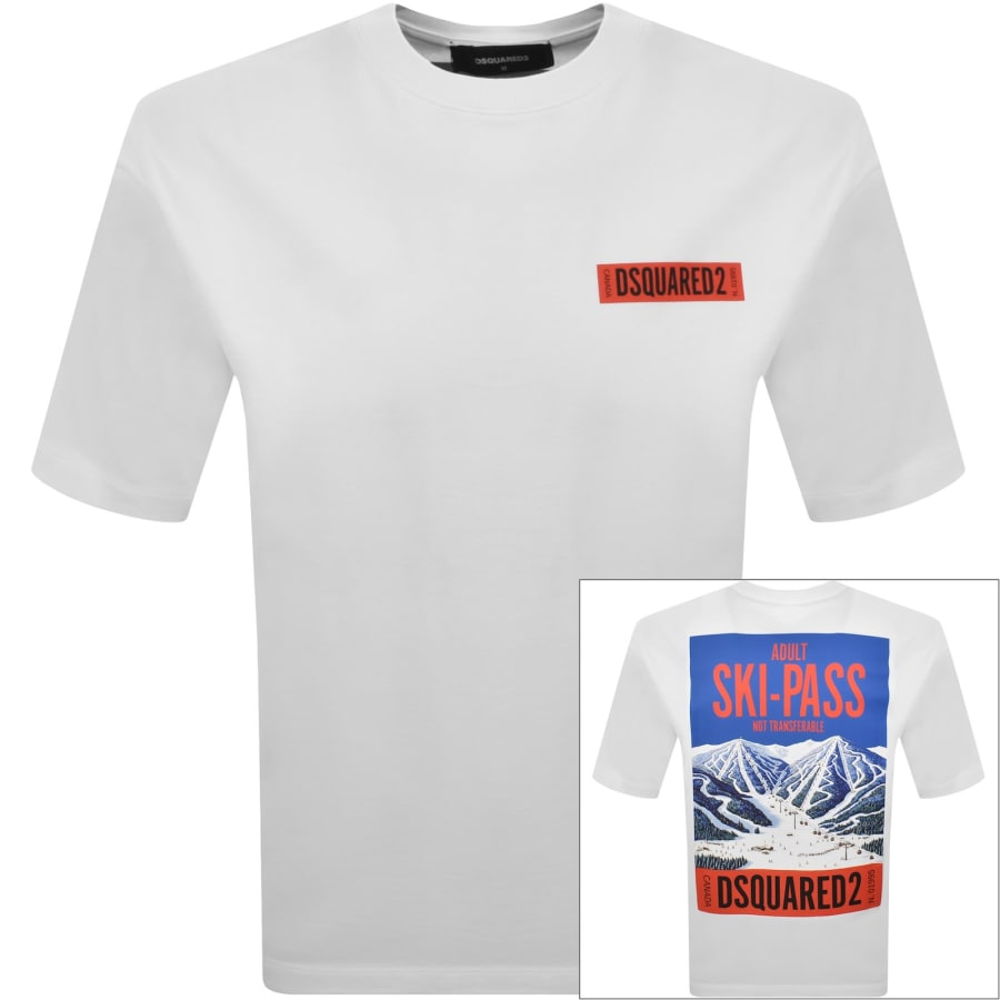Image number 1 for DSQUARED2 Loose Fit T Shirt White