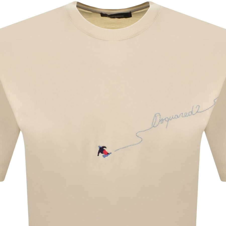 Image number 2 for DSQUARED2 Loose Fit T Shirt Cream
