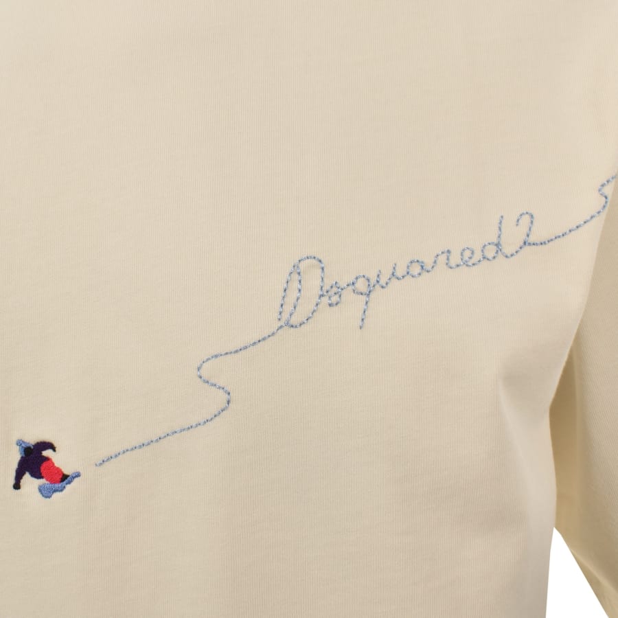 Image number 3 for DSQUARED2 Loose Fit T Shirt Cream