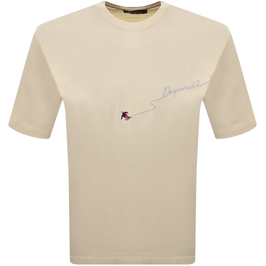 Image number 1 for DSQUARED2 Loose Fit T Shirt Cream