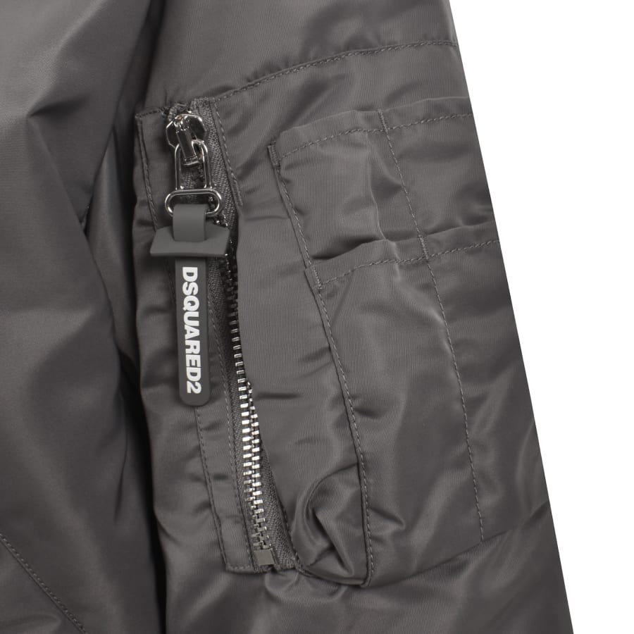 Image number 3 for DSQUARED2 Sports Bomber Jacket Grey