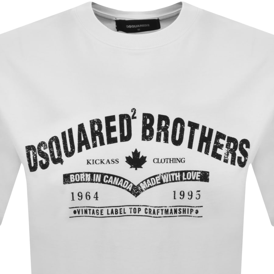 Image number 2 for DSQUARED2 Loose Fit T Shirt White
