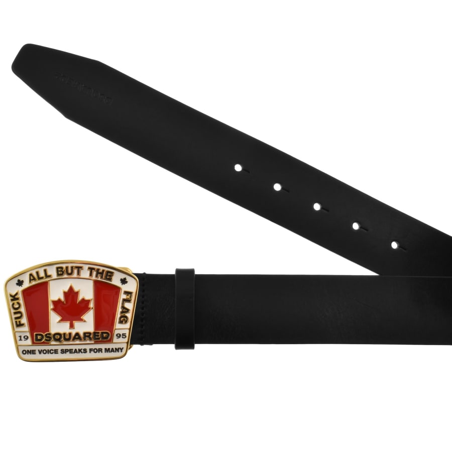 Image number 2 for DSQUARED2 Plaque Belt Black