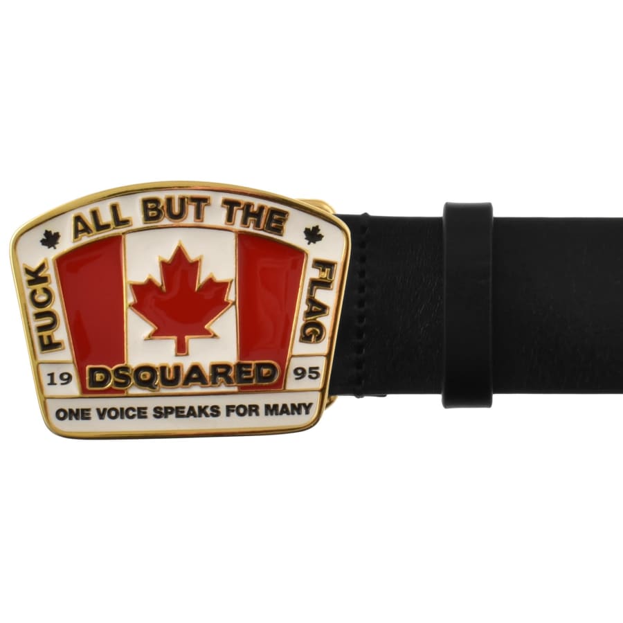 Image number 3 for DSQUARED2 Plaque Belt Black
