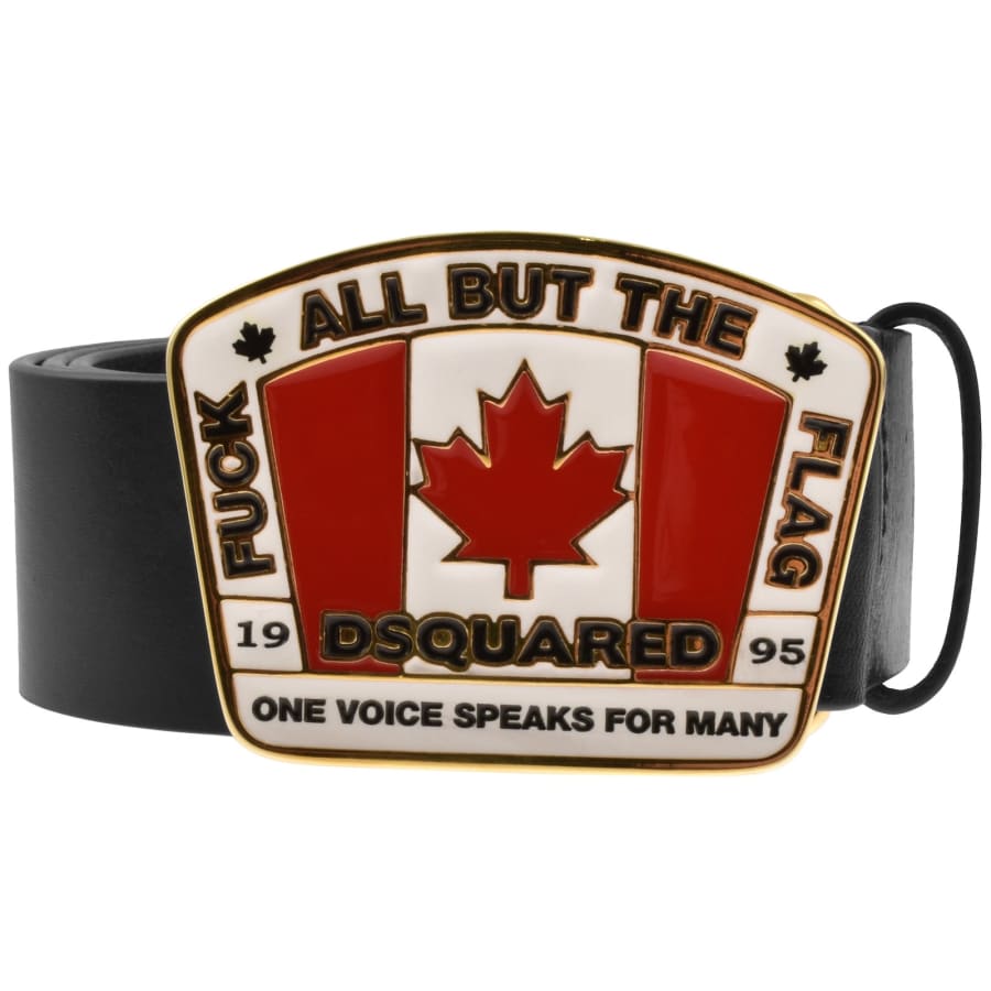 Image number 1 for DSQUARED2 Plaque Belt Black