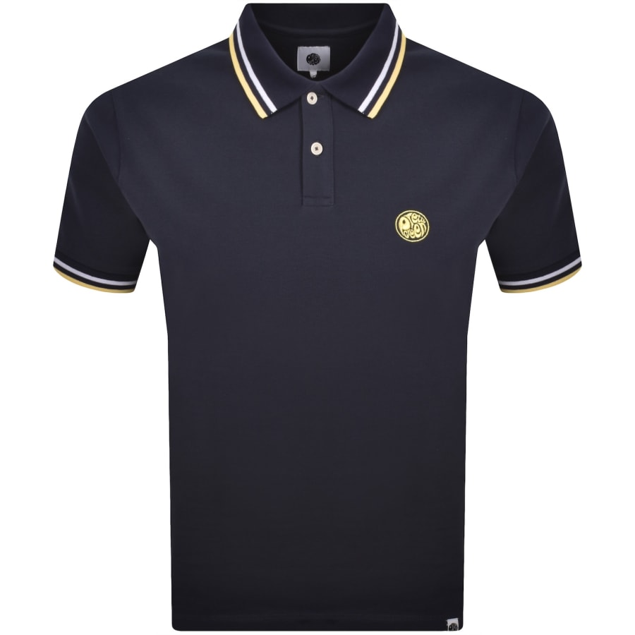 Image number 1 for Pretty Green Brockwell Polo T Shirt Dark Blue