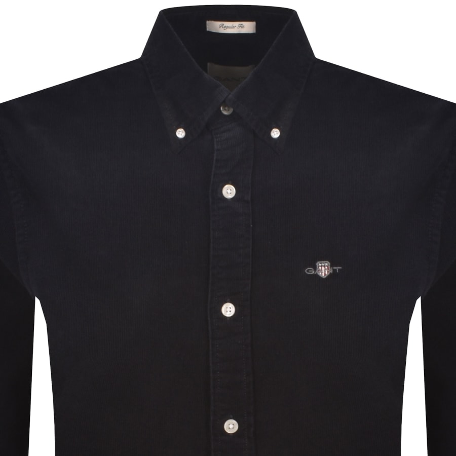 Image number 2 for Gant Corduroy Long Sleeved Shirt Navy