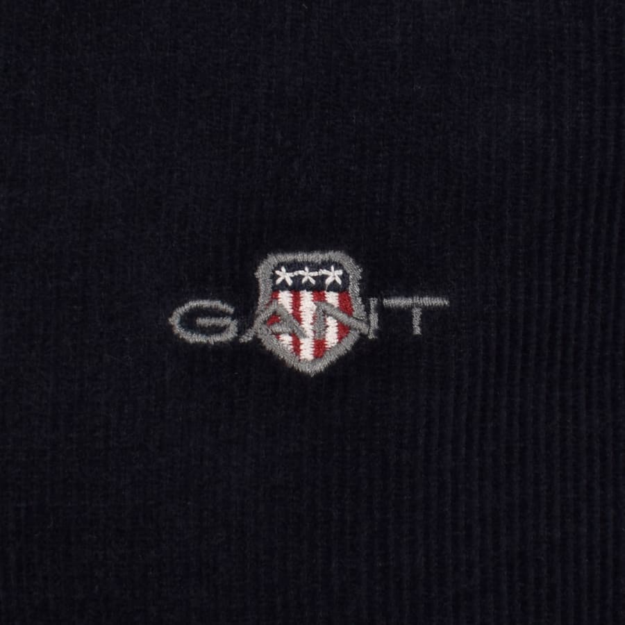 Image number 3 for Gant Corduroy Long Sleeved Shirt Navy