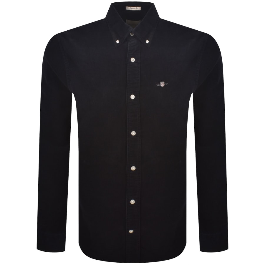 Image number 1 for Gant Corduroy Long Sleeved Shirt Navy