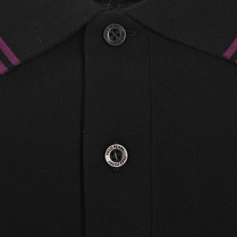 Image number 4 for Fred Perry Twin Tipped Polo T Shirt Black