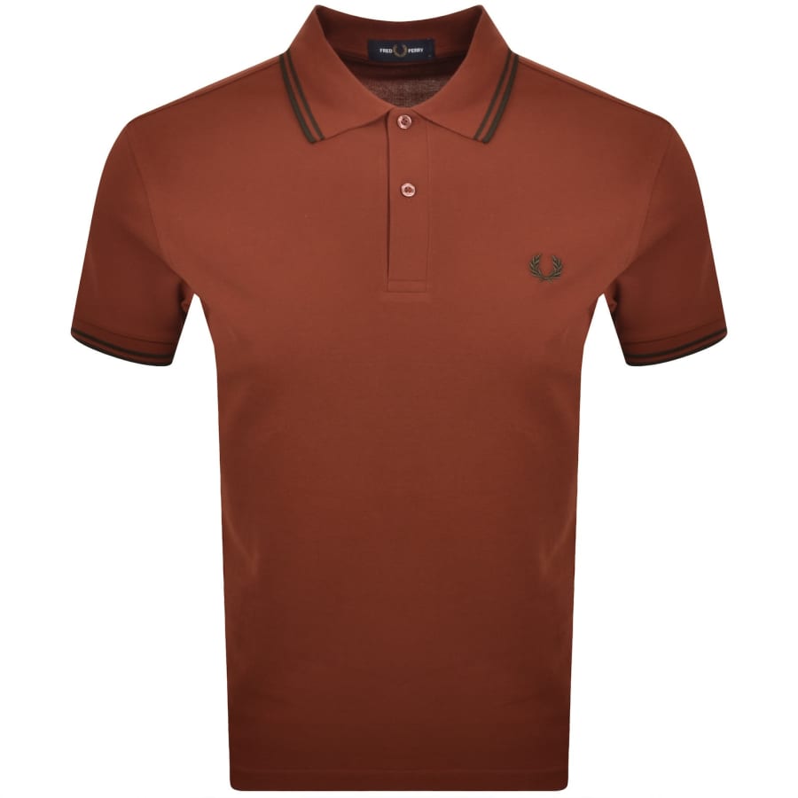 Image number 1 for Fred Perry Twin Tipped Polo T Shirt Black