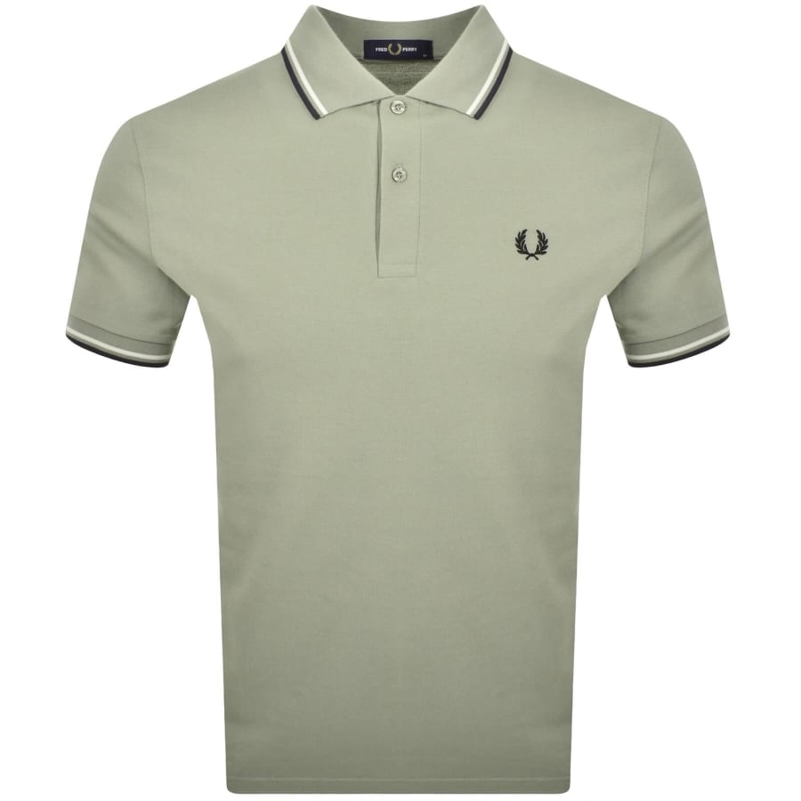 Image number 1 for Fred Perry Twin Tipped Polo T Shirt Green