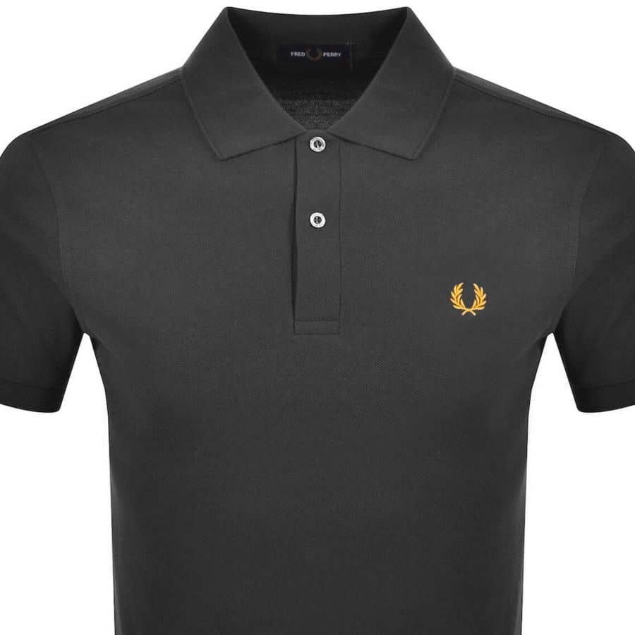 Image number 2 for Fred Perry Knit Polo T Shirt Grey