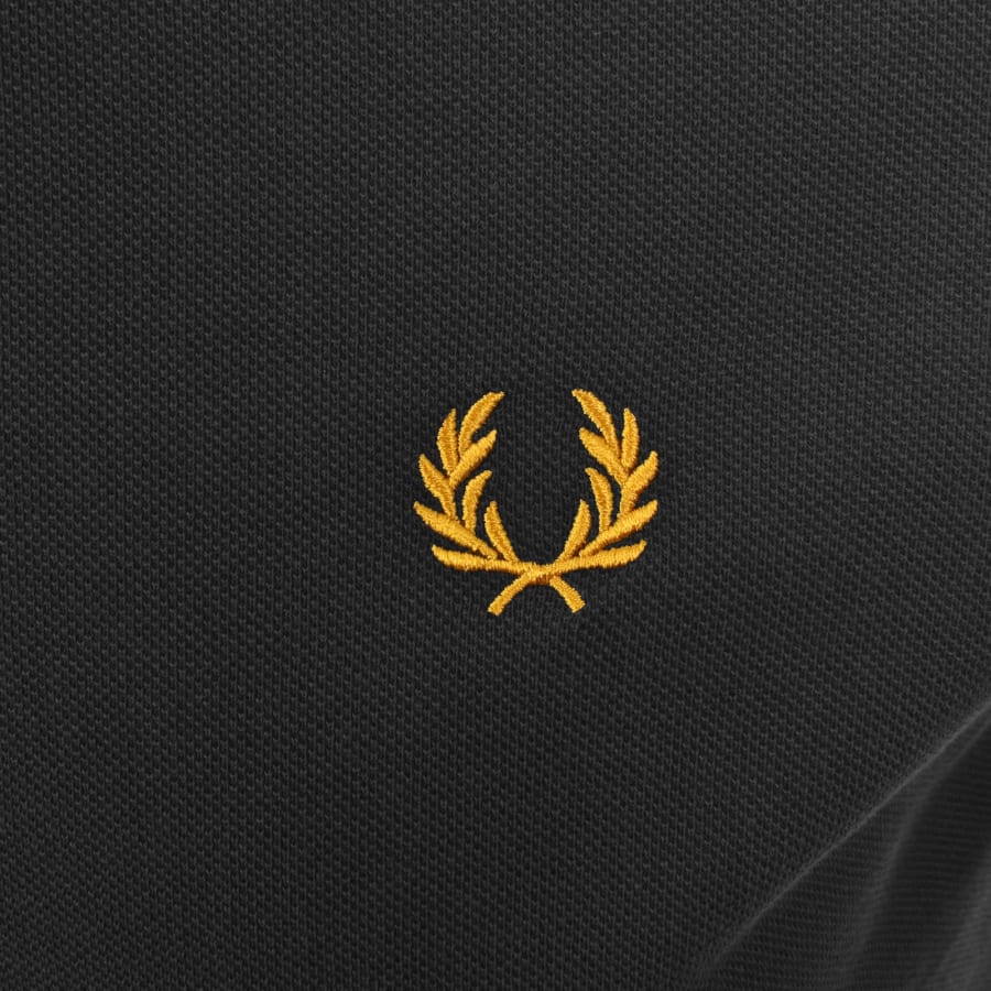 Image number 3 for Fred Perry Knit Polo T Shirt Grey