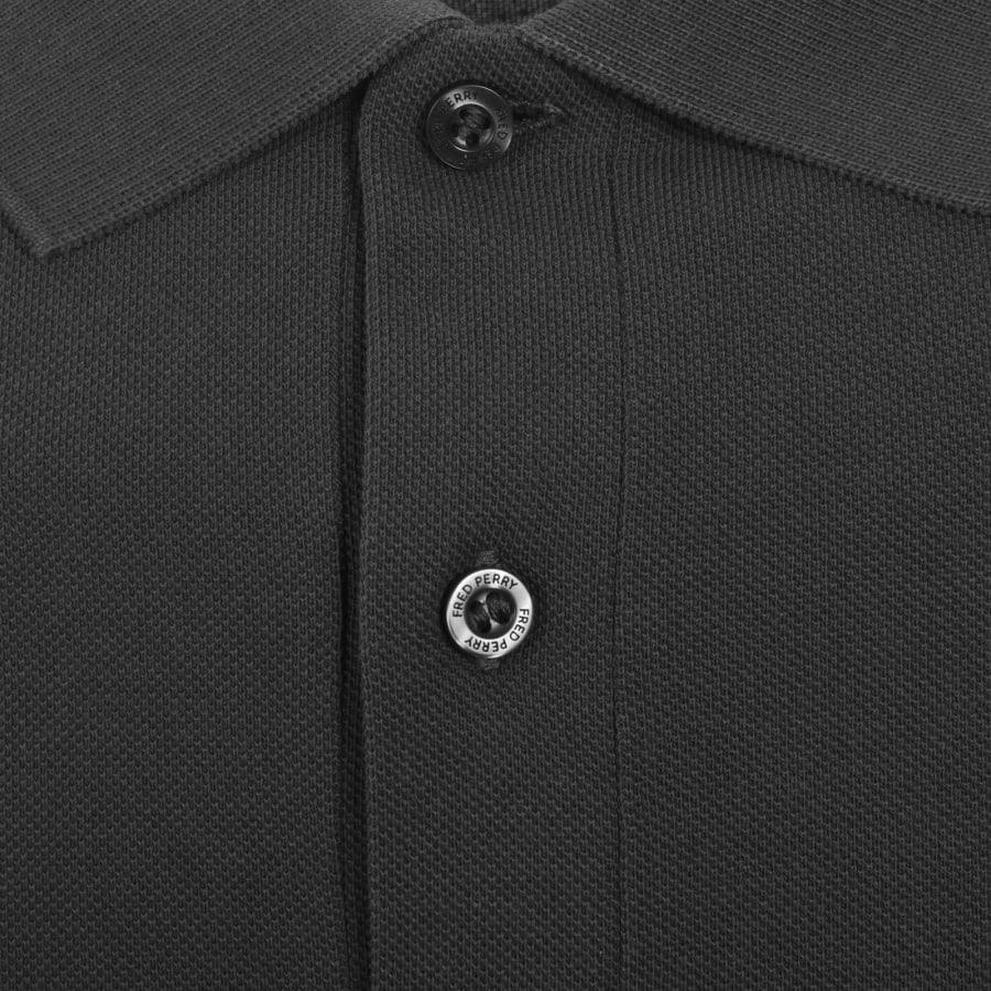 Image number 4 for Fred Perry Knit Polo T Shirt Grey