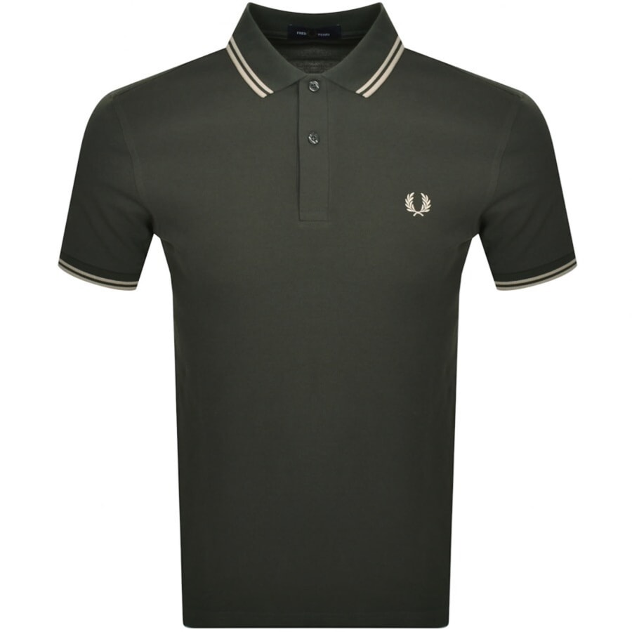Image number 1 for Fred Perry Twin Tipped Polo T Shirt Green