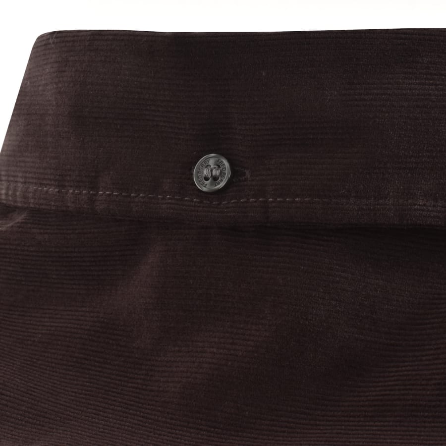 Image number 5 for Fred Perry Needle Corduroy Shirt Brown