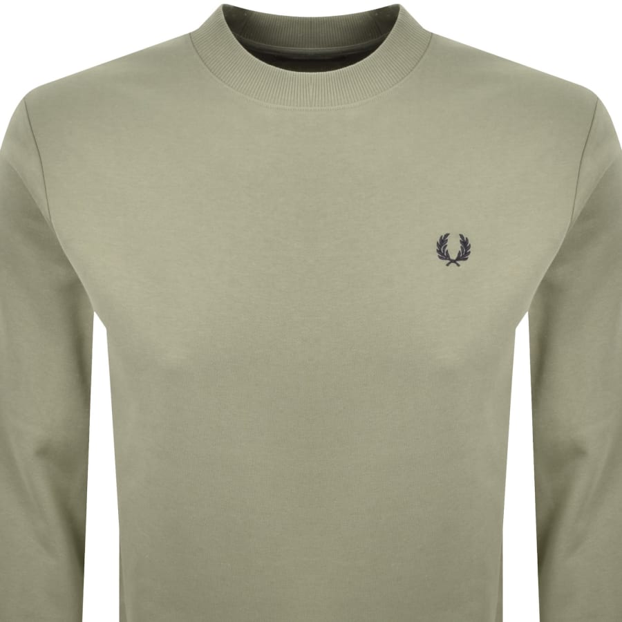 Image number 2 for Fred Perry Crew Neck Sweatshirt Green