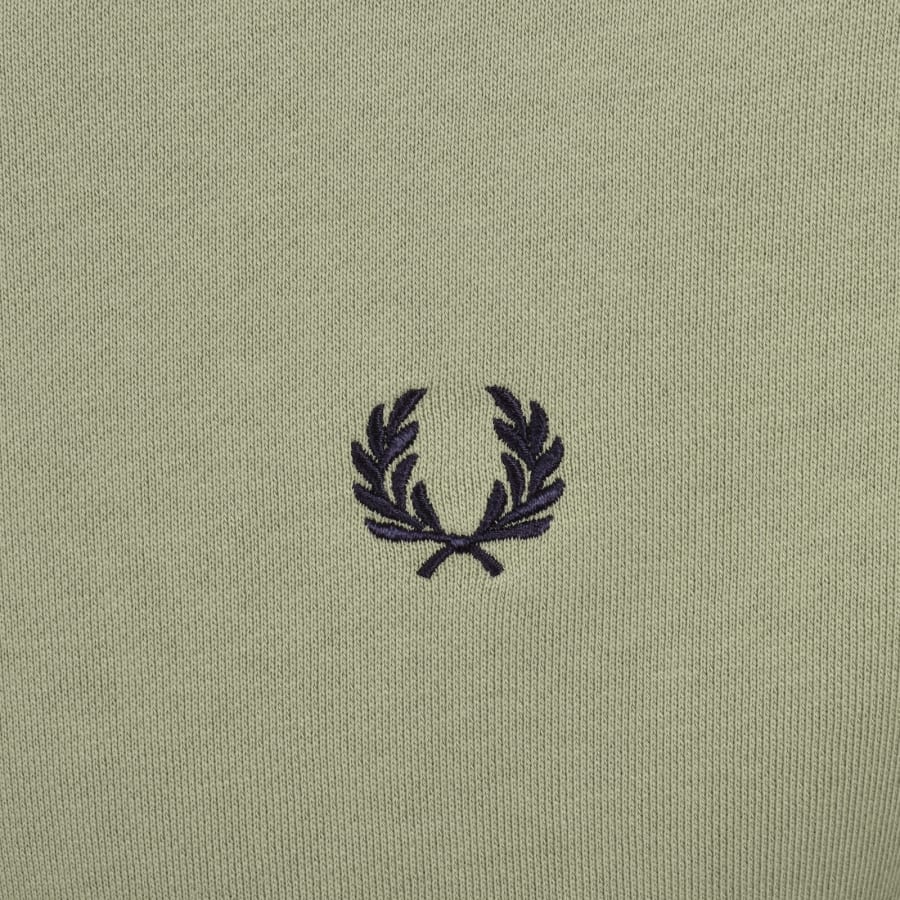 Image number 3 for Fred Perry Crew Neck Sweatshirt Green