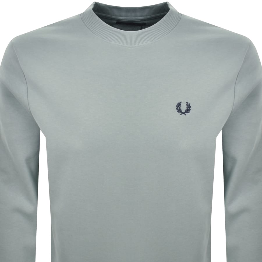 Image number 2 for Fred Perry Crew Neck Sweatshirt Blue