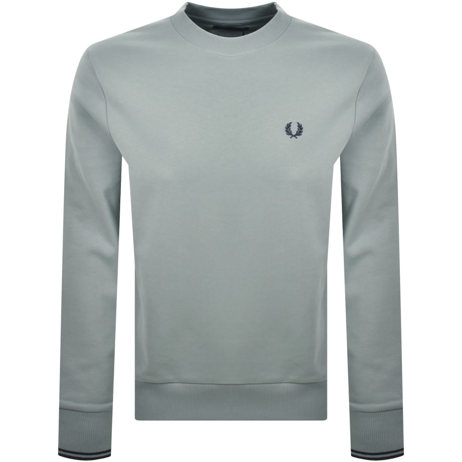 Image number 1 for Fred Perry Crew Neck Sweatshirt Blue