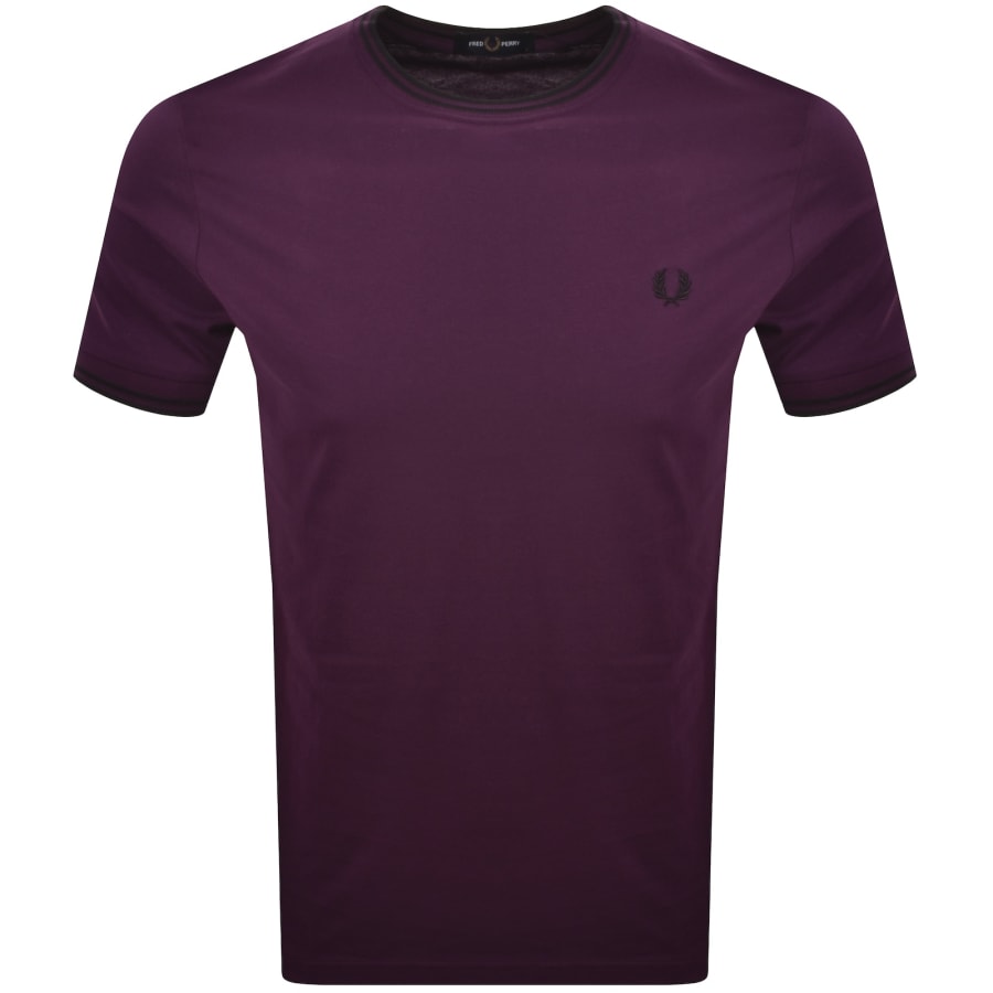 Image number 1 for Fred Perry Twin Tipped T Shirt Purple