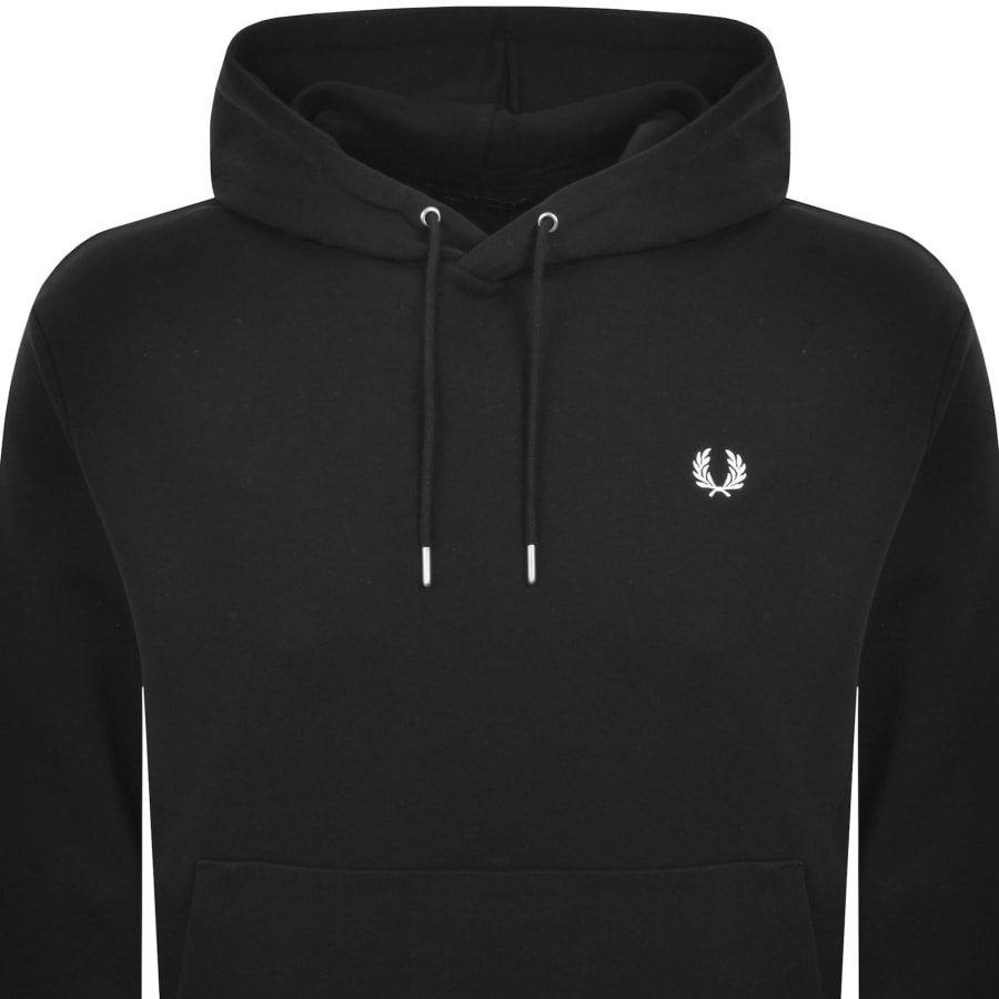 Image number 2 for Fred Perry Tipped Hoodie Black