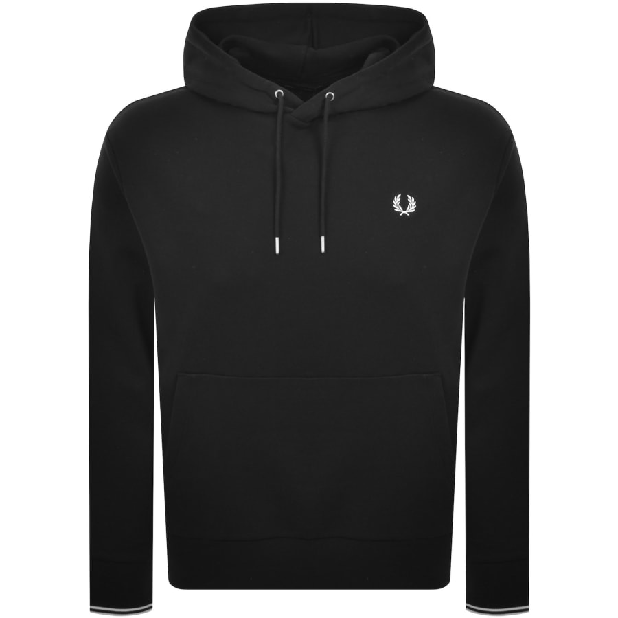 Image number 1 for Fred Perry Tipped Hoodie Black