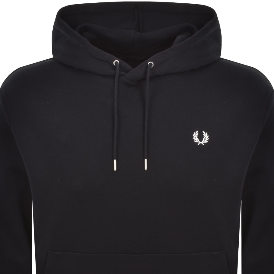 Image number 2 for Fred Perry Tipped Hoodie Navy