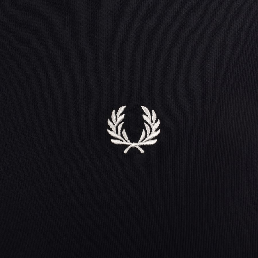 Image number 3 for Fred Perry Tipped Hoodie Navy
