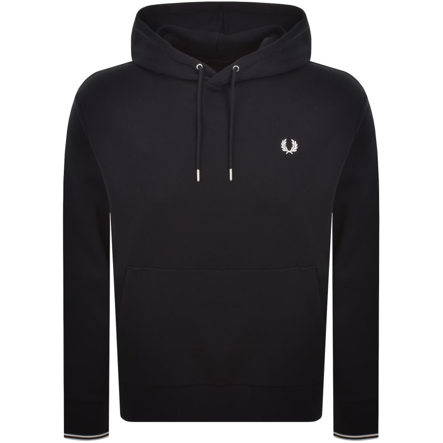 Image number 1 for Fred Perry Tipped Hoodie Navy