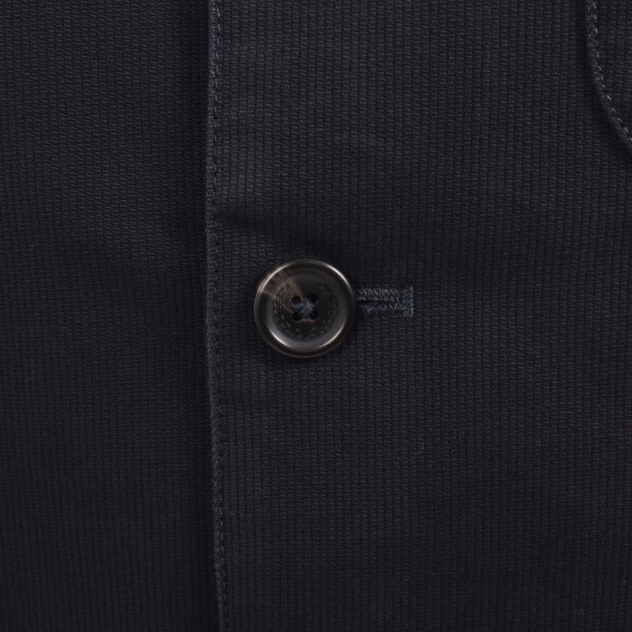 Image number 4 for Fred Perry Bedford Corduroy Overshirt Navy