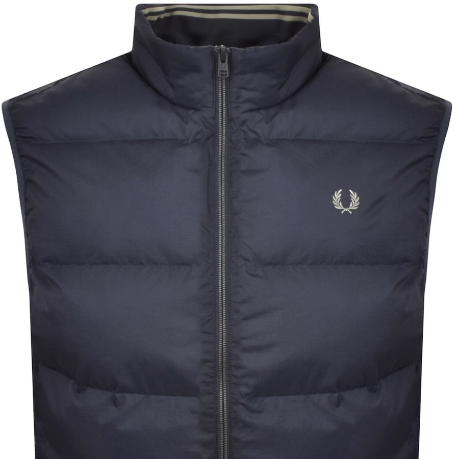 Image number 2 for Fred Perry Insulated Gilet Navy