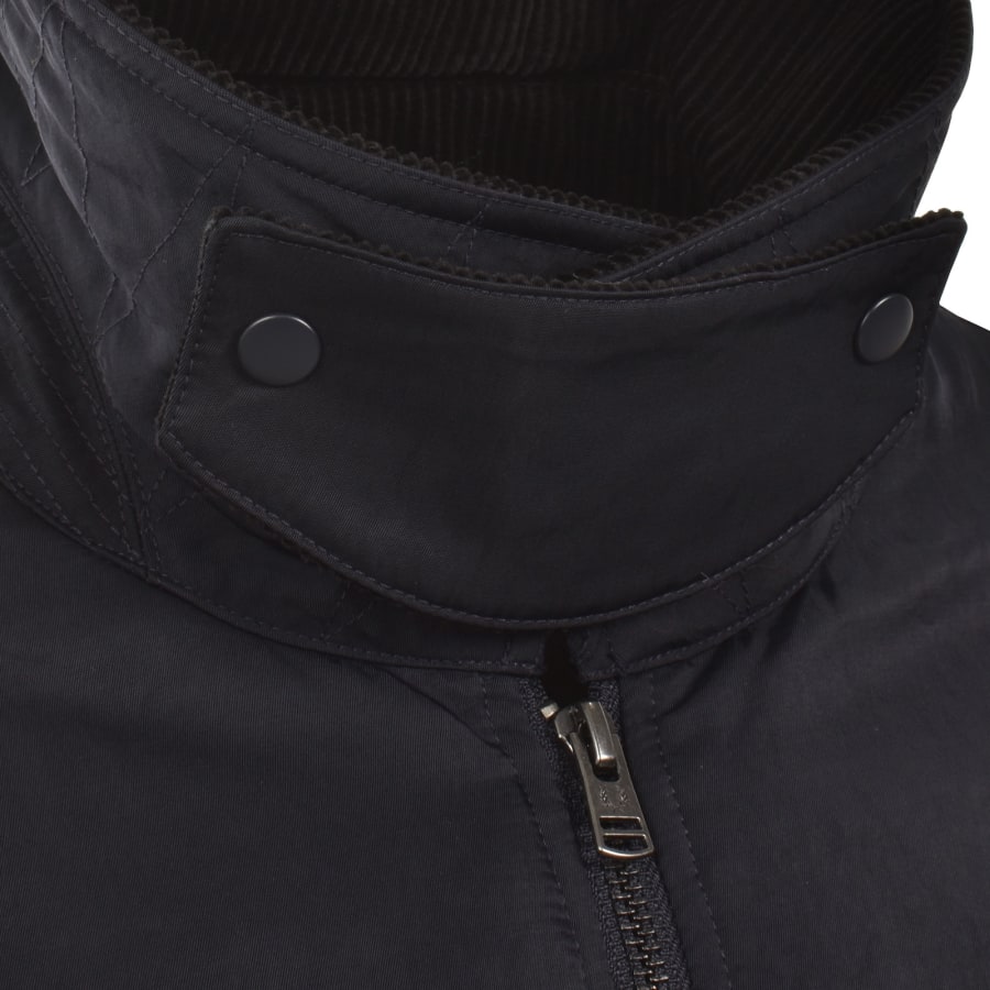 Image number 5 for Fred Perry Nylon Caban Jacket Navy