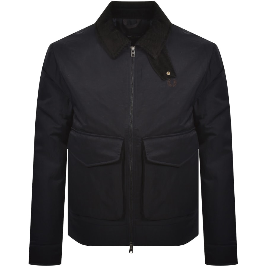 Image number 1 for Fred Perry Nylon Caban Jacket Navy