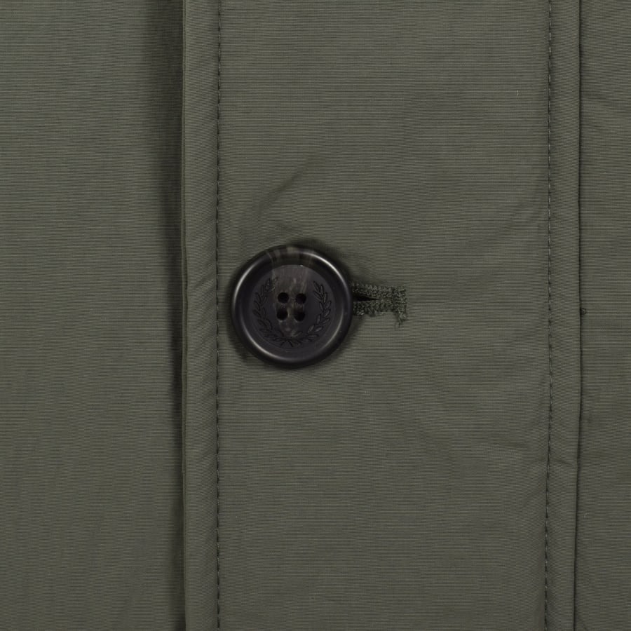 Image number 5 for Fred Perry Padded Parka Green