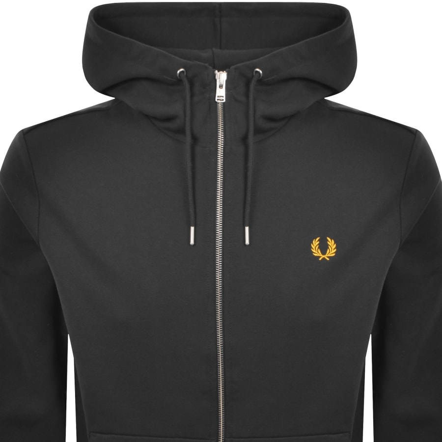 Image number 2 for Fred Perry Full Zip Hoodie Anchor Grey