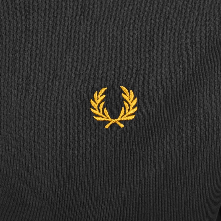 Image number 3 for Fred Perry Full Zip Hoodie Anchor Grey